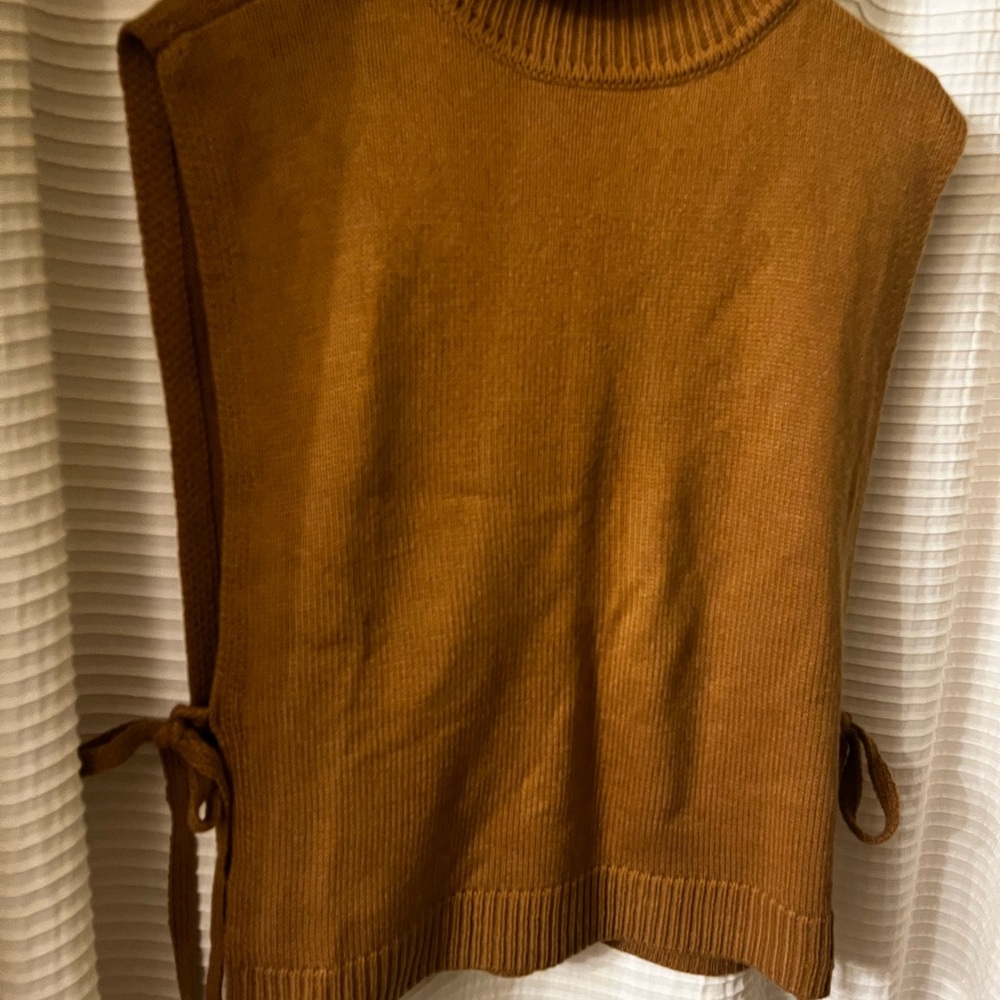 Brown Sleeveless Sweater